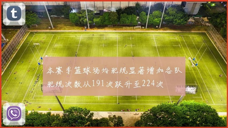 本赛季篮球场均犯规显著增加各队犯规次数从191次跃升至224次