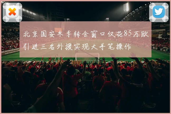 北京国安冬季转会窗口仅花85万欧引进三名外援实现大手笔操作